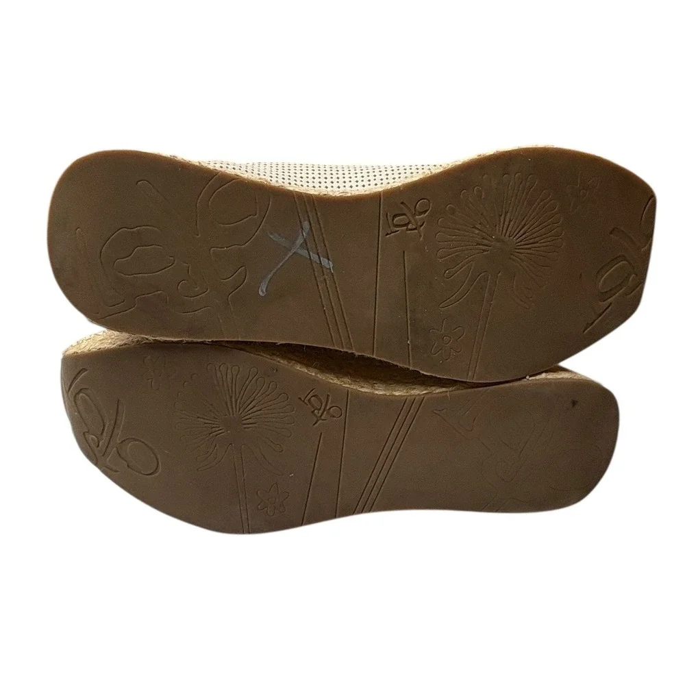 OTBT Meridian‎ Platform Espadrille Sneakers Leather Lace Up travel Comfort 9.5